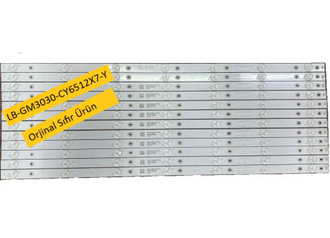 SUNNY SN65LEDA51/0216 - SN65LEDA88-G - AXEN AX65LEDA51/0216 LED BAR - LB-GM3030-CY6512X7-Y - 12 Parça Set
